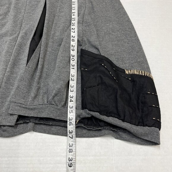 DZhavael‎ Couture Vest Womens M Black Mixed Media Tassel Minimalist Mature Artsy - Picture 5 of 6